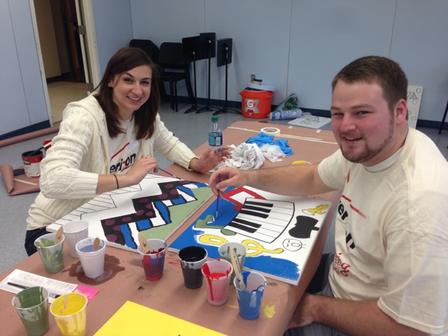 Interns Painting in Classroom 640 x 480