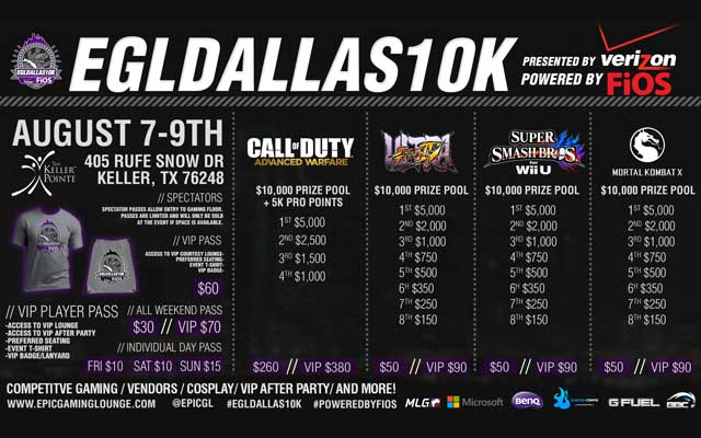 Epic! Gaming Lounge presents the EGLDallas10K Epic! Gaming Lounge presents the EGLDallas10K