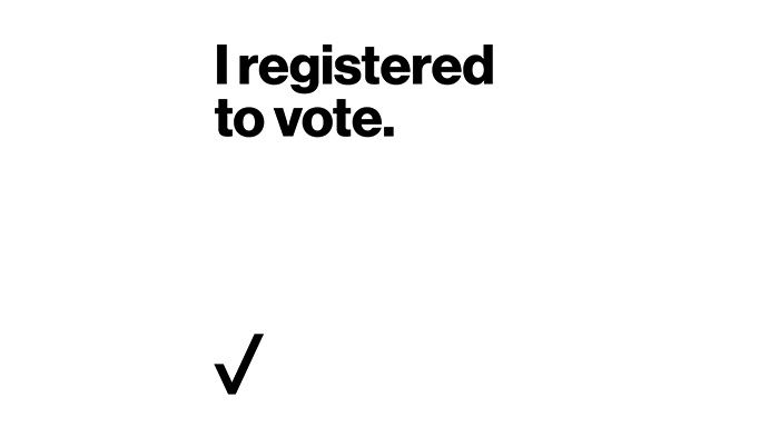 I registered to vote.