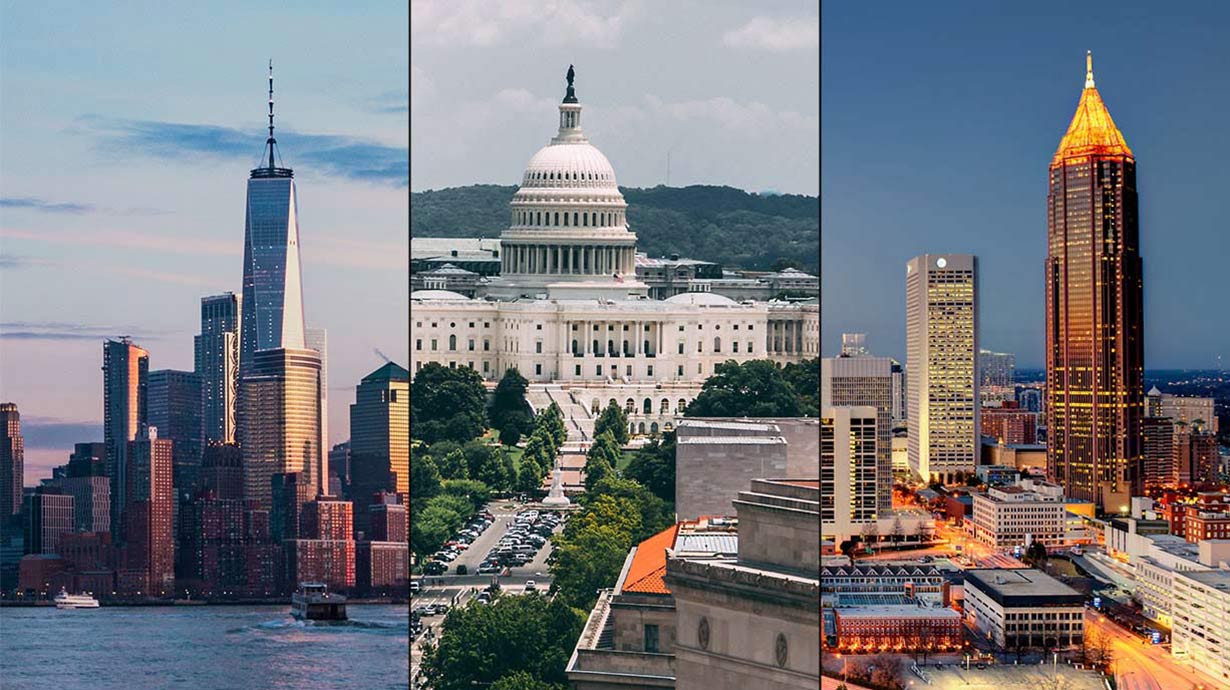 NYC. DC. ATL.