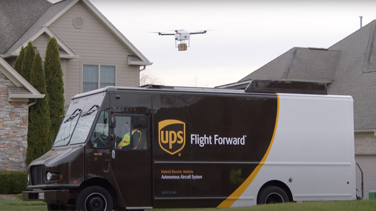 Verizon, UPS and Skyward announce the delivery of drones connected to CES 2021