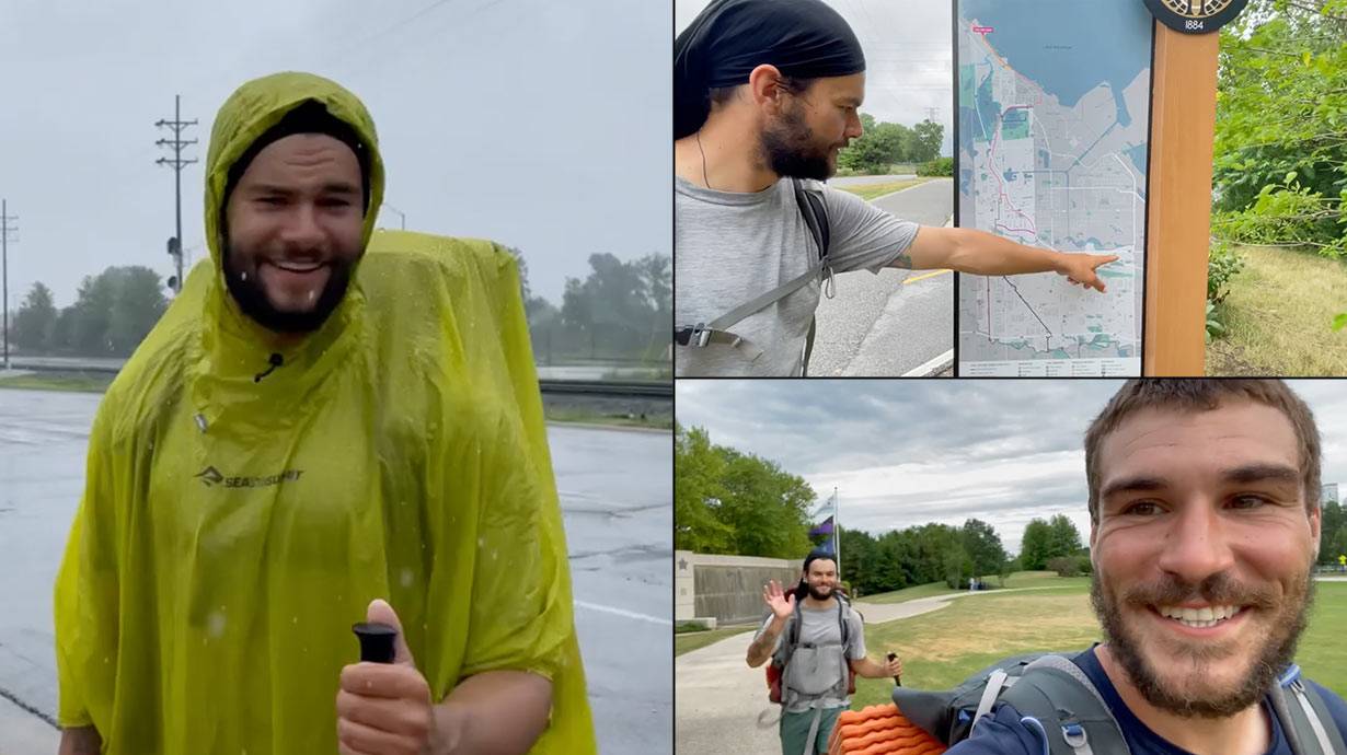 Verizon teams up with NJ brothers walking across America for restaurant workers