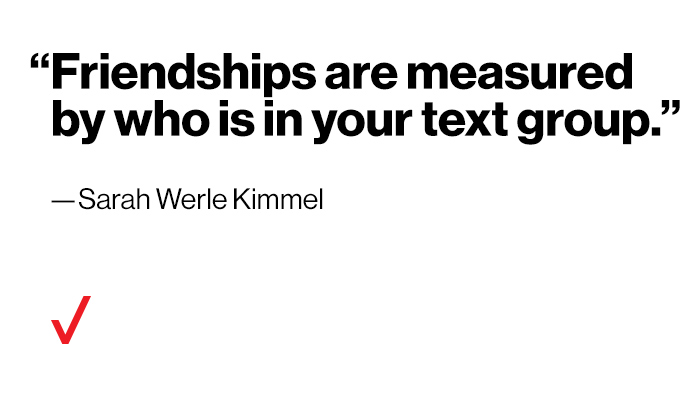 ‘Friendships Are Measured By Who Is In Your Text Group.’ By Sarah Werle Kimmel | Taking Phone From Teenager