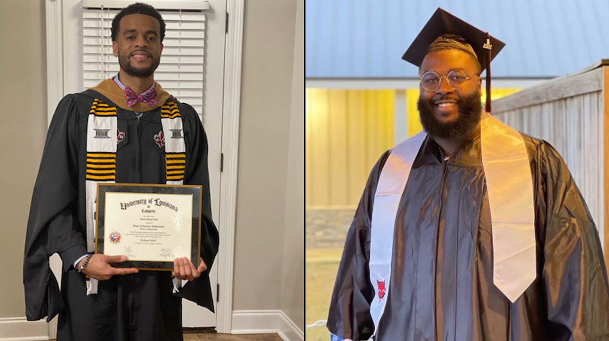 Three new graduates (if being born counts.)