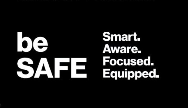 beSAFE Image: Smart. Aware. Focused. Equipped. 