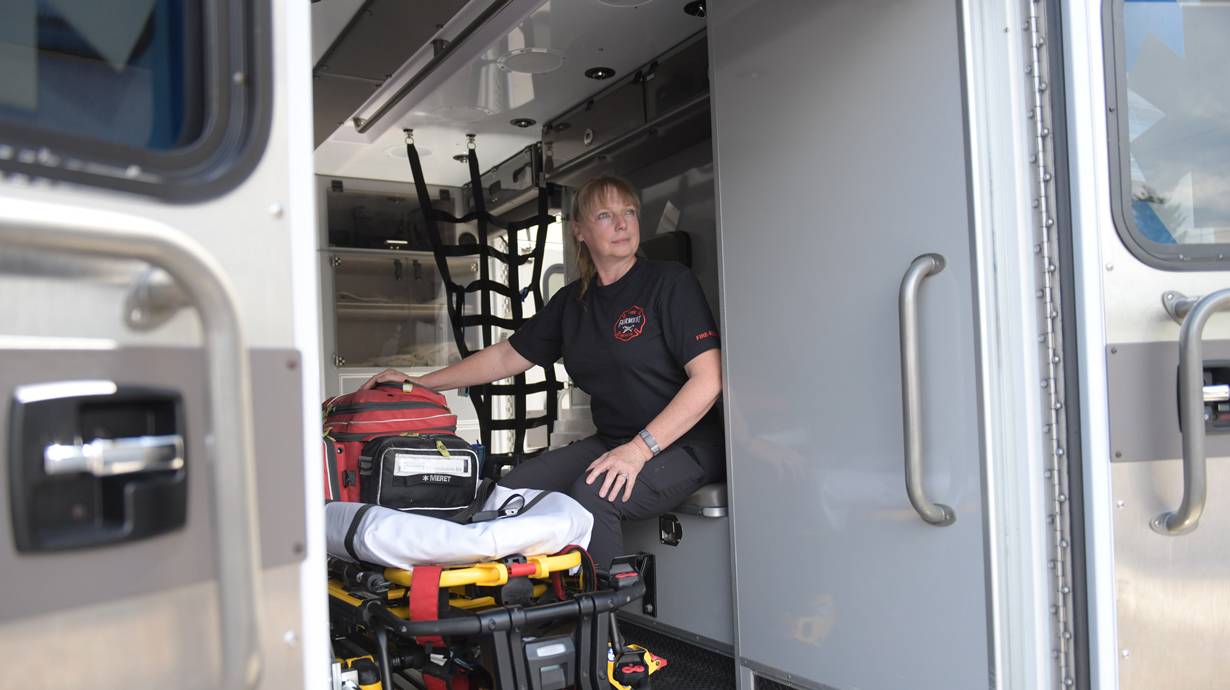 First Responder EMT In Ambulance | Emergency Workers Shortage
