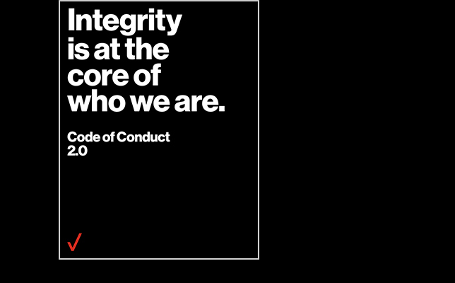 Integrity is at the core of who we are. Code of Conduct 2.0.
