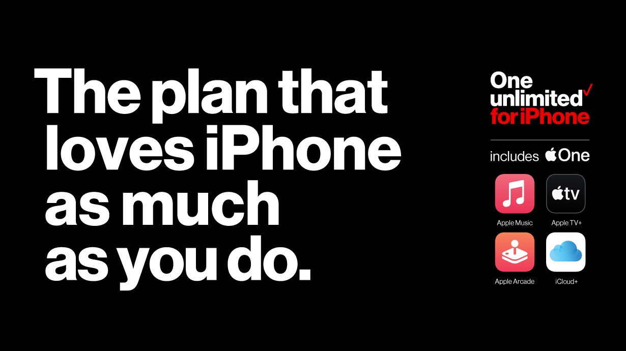 One unlimited for iPhone gets you Apple One, including Apple Music, Apple TV+, Apple Arcade and iCloud+ all in one plan, all included.
