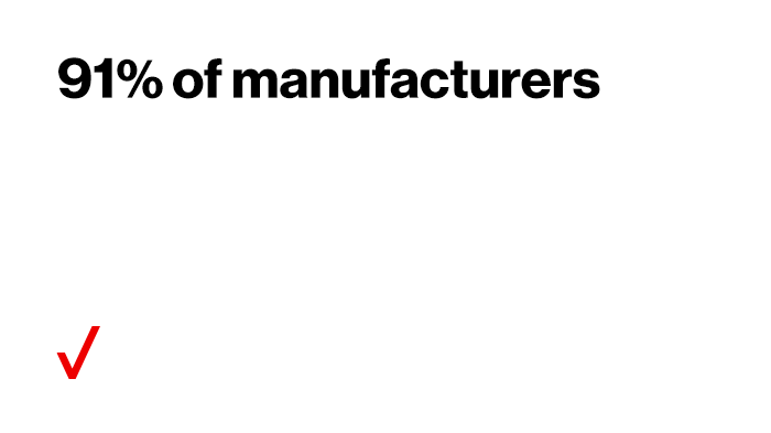 ‘91% of manufacturers believe 5G in manufacturing will be important to the overall future of their business.’ | 5G In Manufacturing