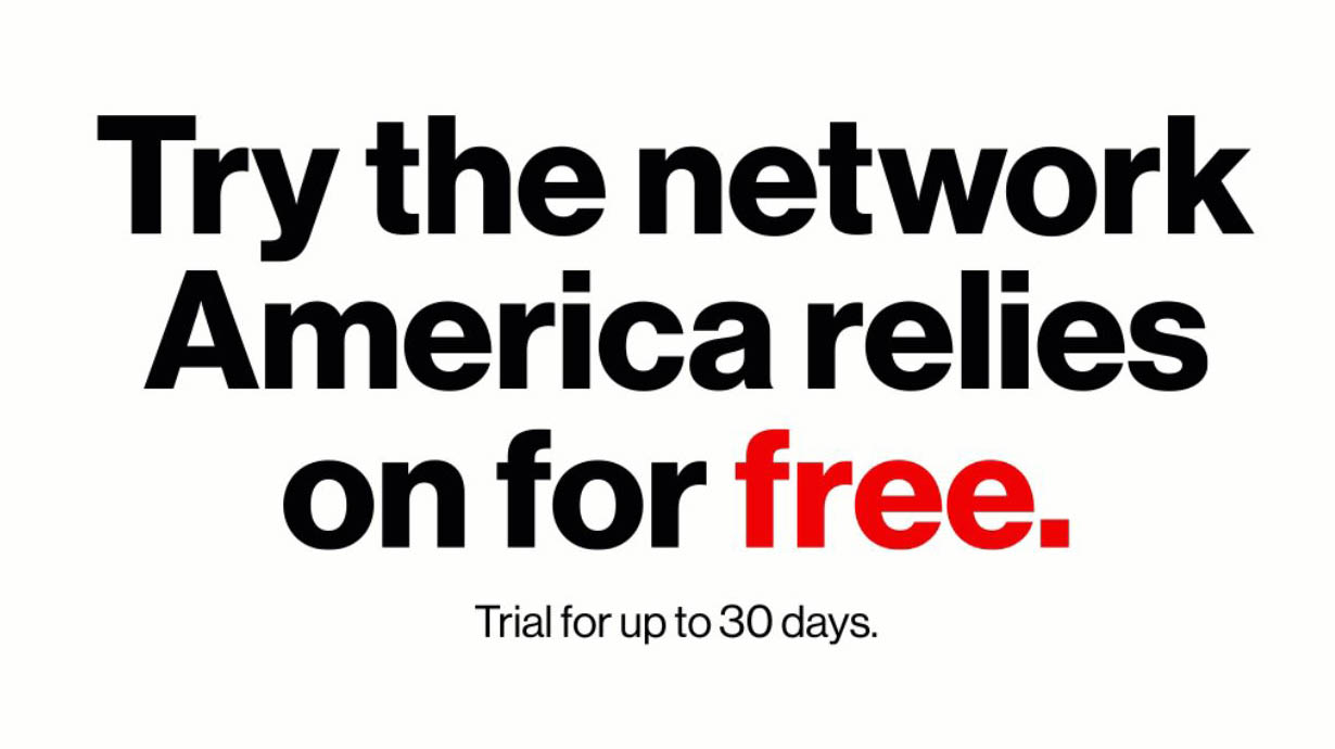 Test drive the network America relies on and fly through our 5G lanes, no strings attached