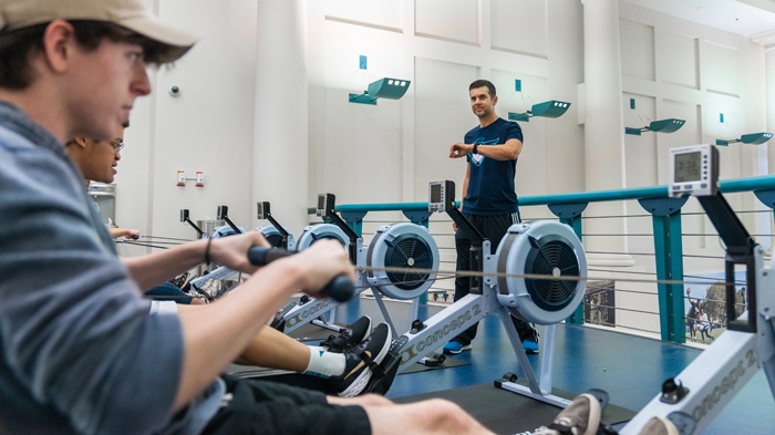 Dr. Ray Pastore And Students In The Gaming And Esports Club Are Working On Rowing Machines To Improve Cardio Endurance At The UNCW Student Recreation Center In Wilmington, NC.| Professional Gamer