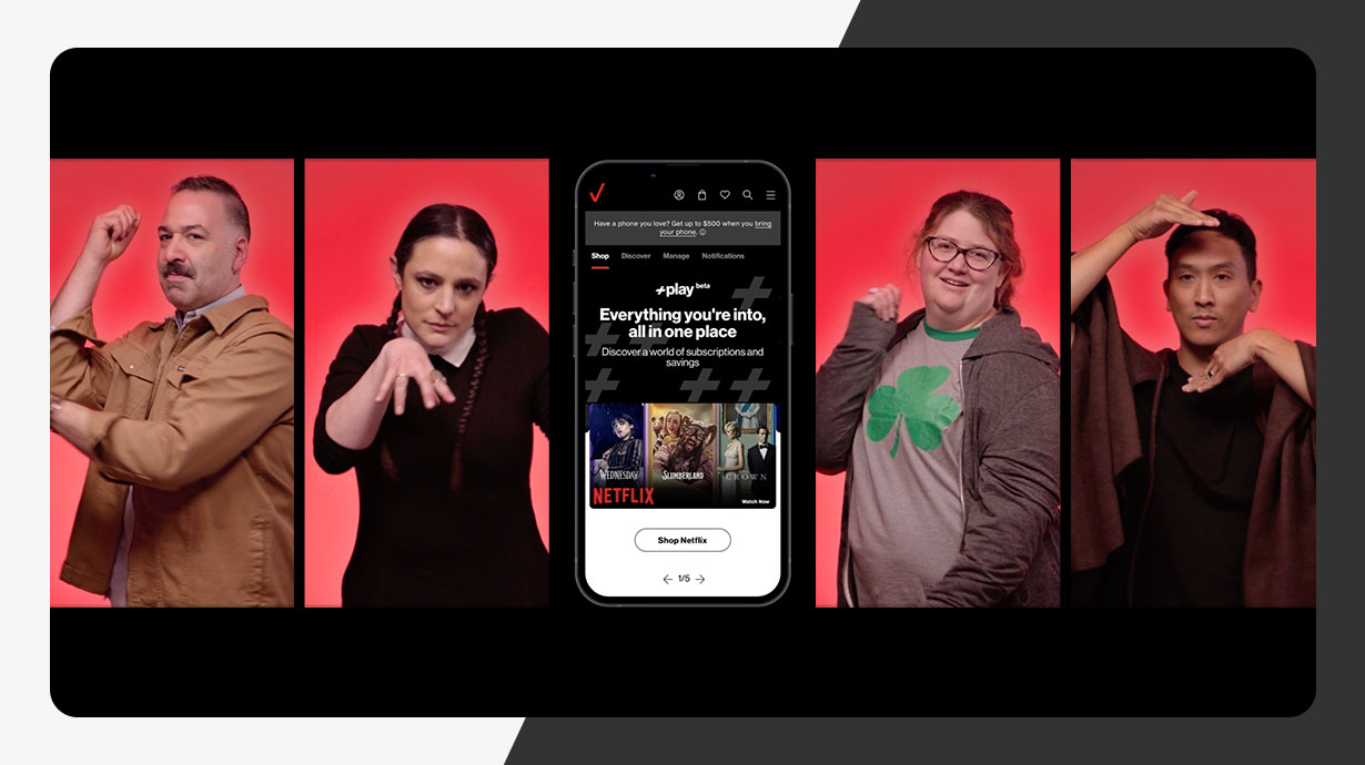 Get one year of Netflix Premium on us with +play -  Verizon’s new subscription hub