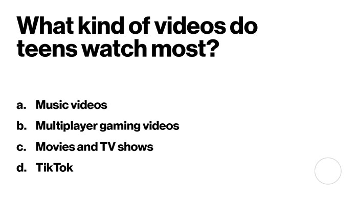 What Kind Of Videos Do Teens Watch Most? | Video Content