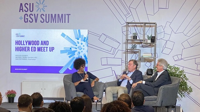 Phyllis Lockett, CEO Of LEAP Innovations Interviews Michael Crow And Walter Parkes About Educational Technology Collaboration | Higher Education