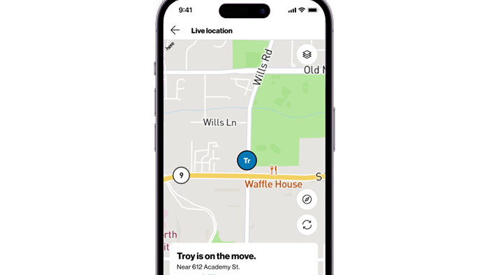 Child’s Location On Livestreaming Map | Verizon Smart Family