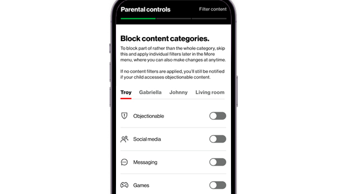 Content Filters For Several Profiles | Verizon Smart Family