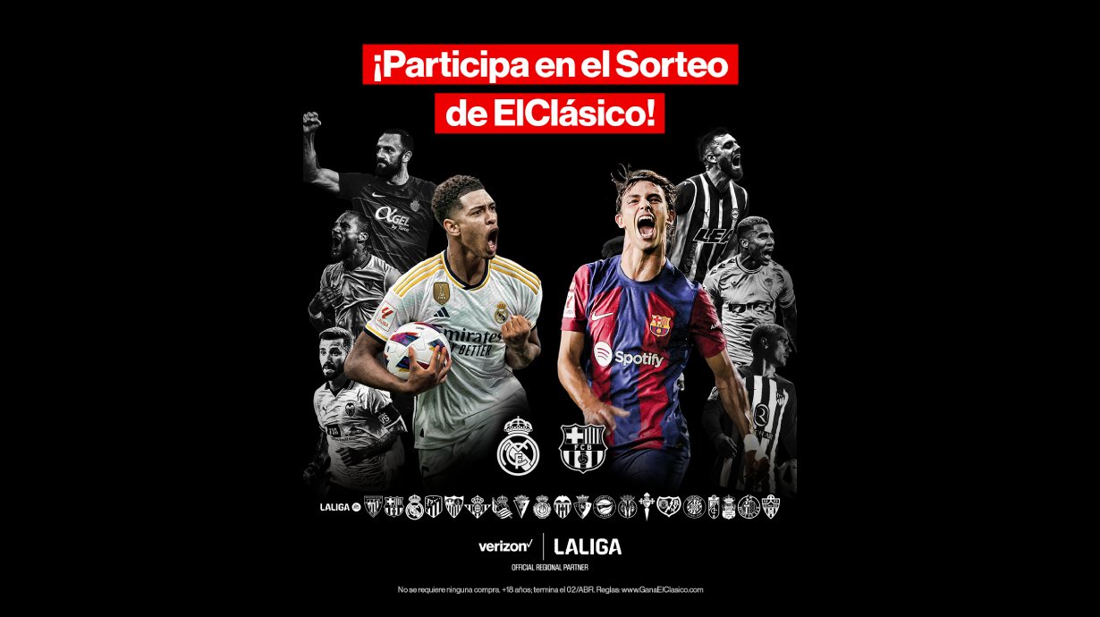 Verizon brinda a los fanáticos del fútbol la oportunidad de asistir a LALIGA «ElClásico» en España |  presione soltar