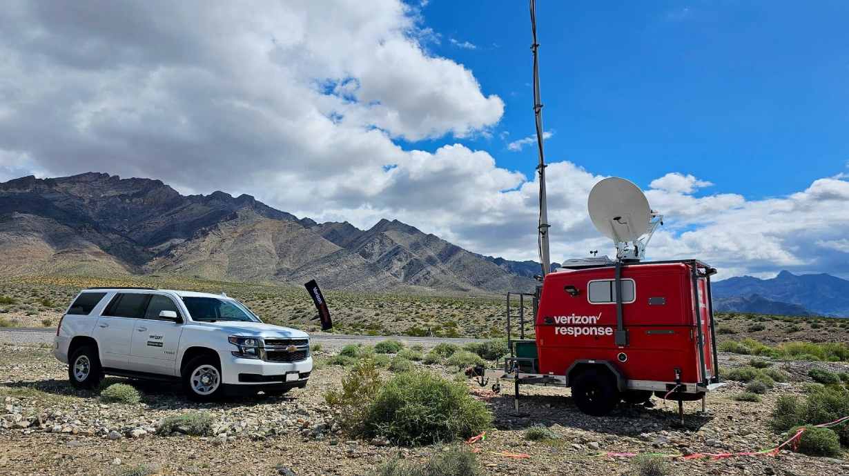 Verizon Frontline delivers critical connectivity at Baker to Vegas Law Enforcement Race