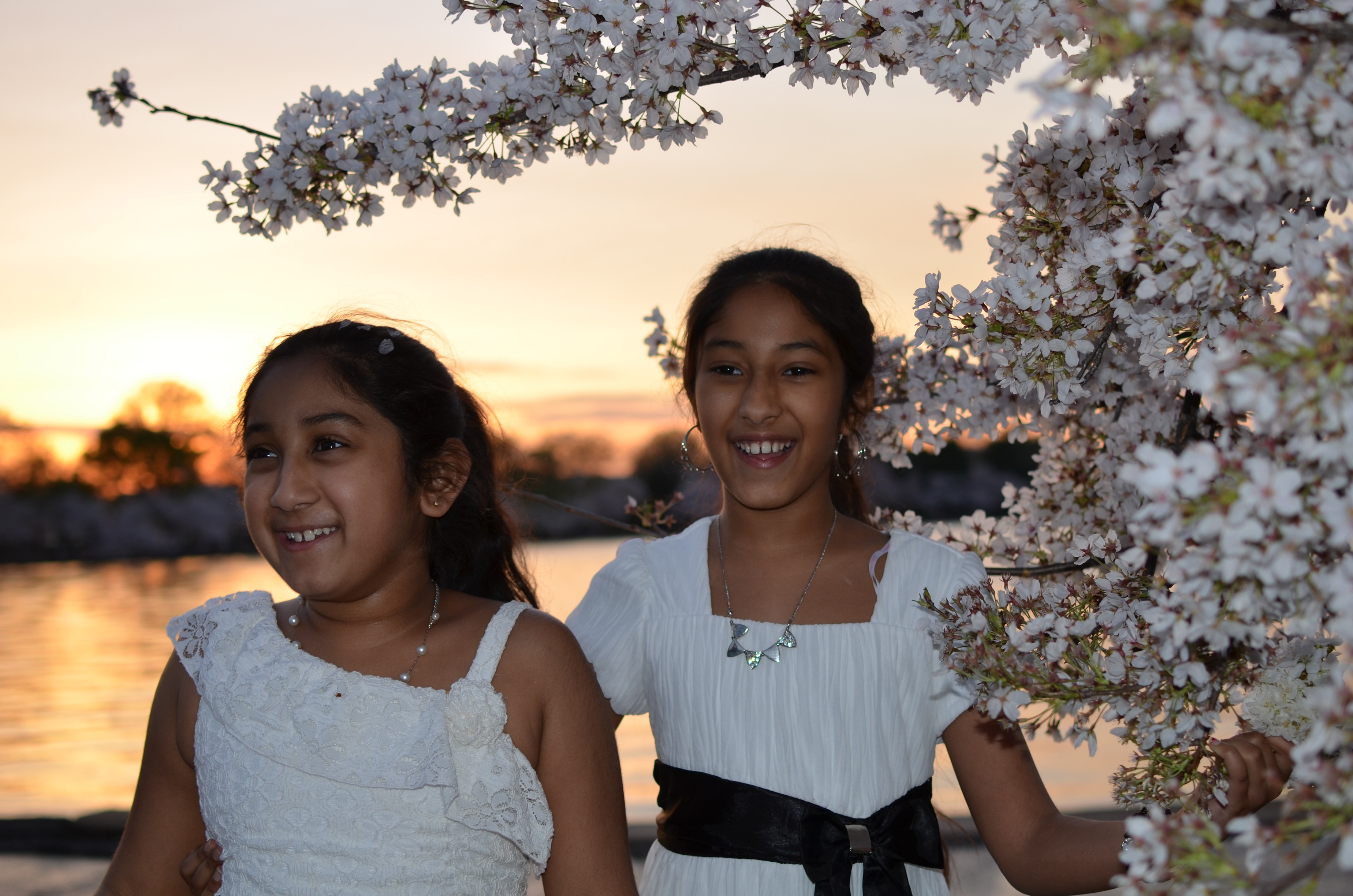 Eashana Subramanian, 11 and her younger sister, Meghana, 10