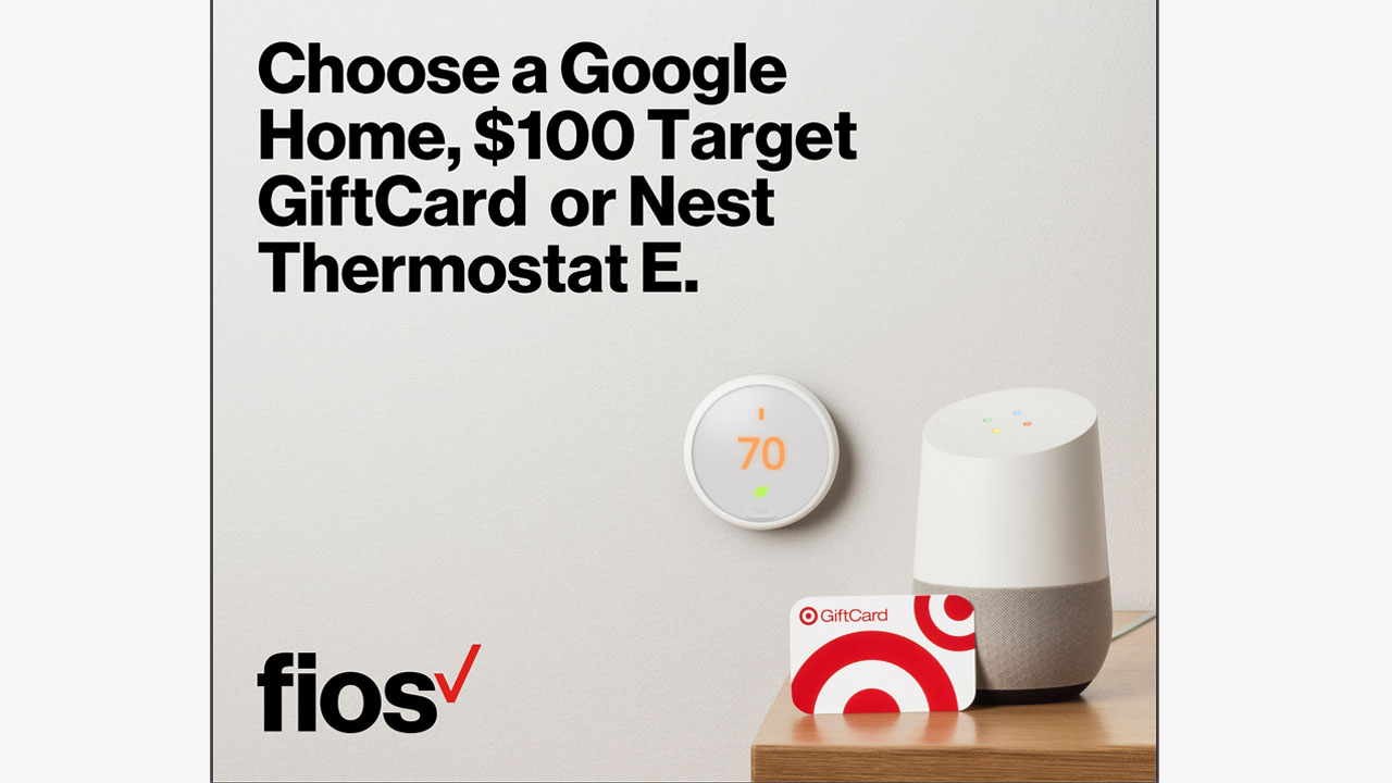 Choose a Google Home, $100 Target GiftCard or Nest Thermostat E