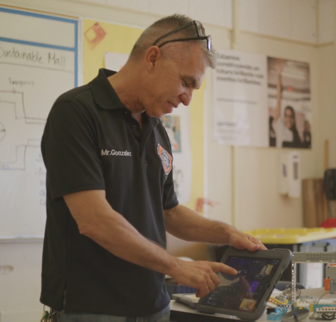 Going the distance for his students.