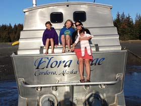 Me and the kids on the back of the Elora Rae Me and the kids on the back of the Elora Rae
