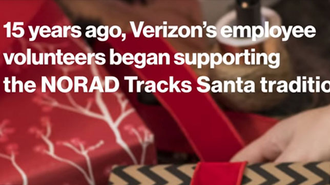 Verizon celebrates 15 years supporting NORAD Tracks Santa