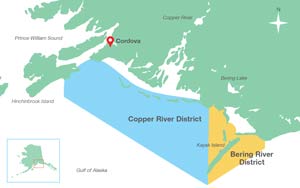 Cordova/Prince William Sound area