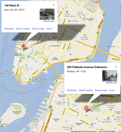 West St Flatbush Map