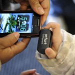 Using a mobile credit card reader for a cookie sale