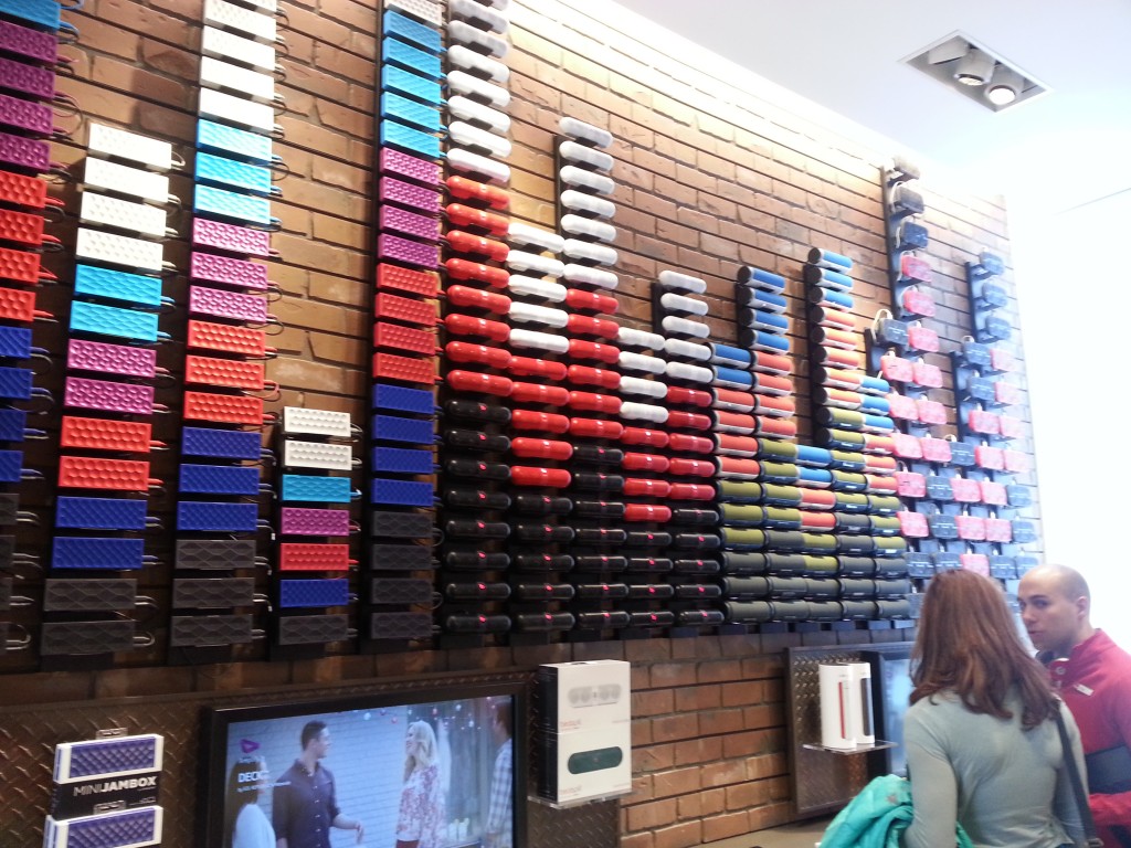 Verizon Destination store speaker wall