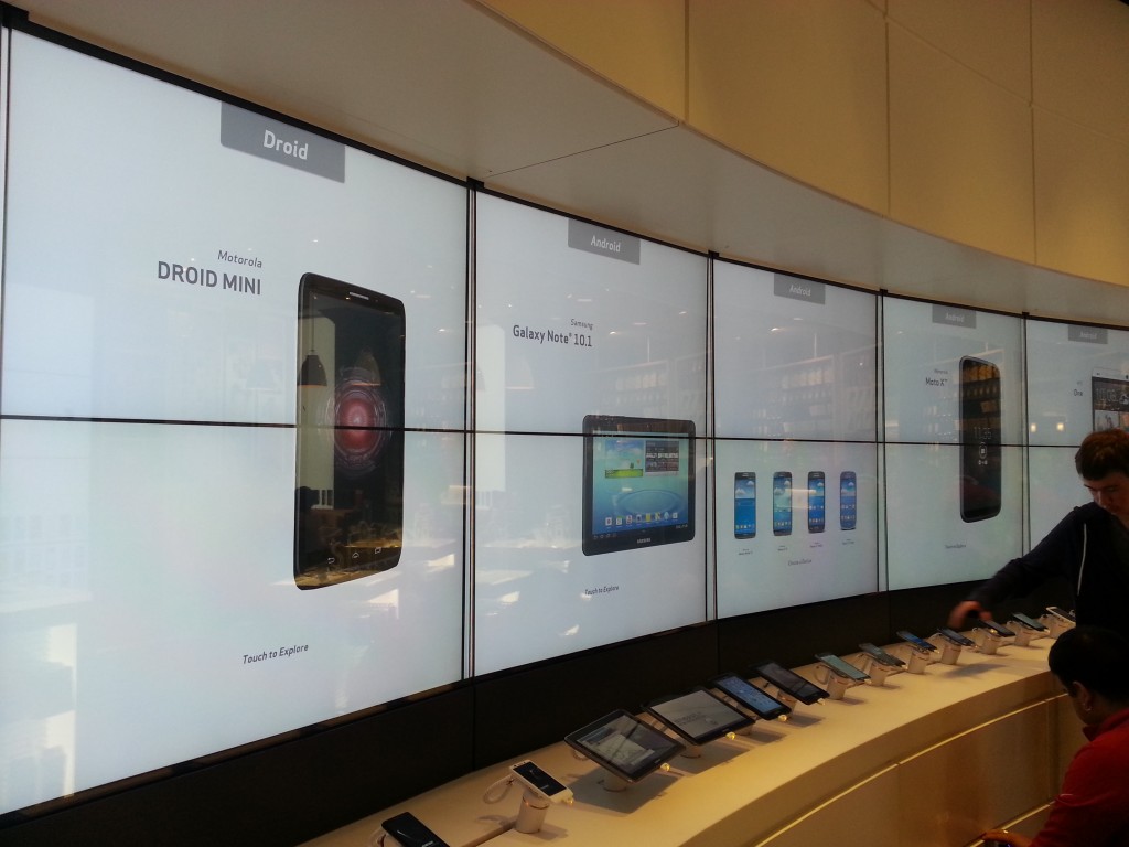 Verizon Destination Store device wall