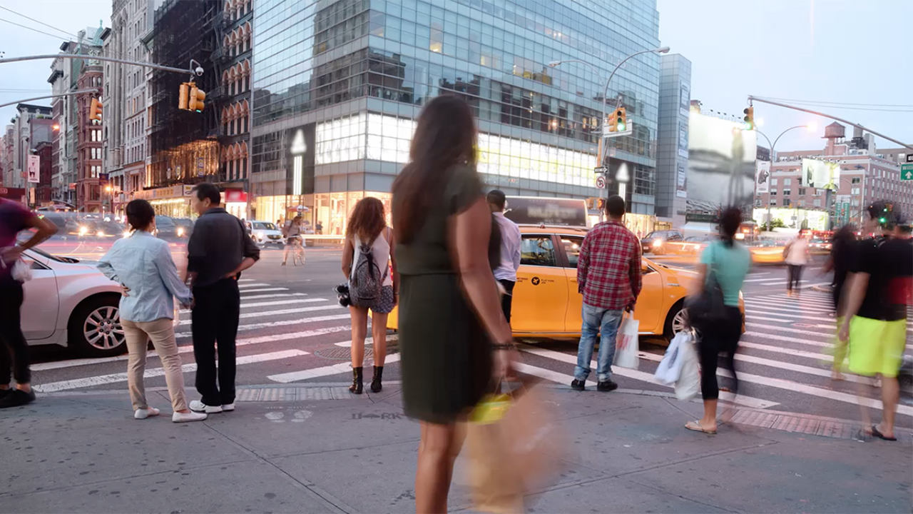 Pedestrian on streets