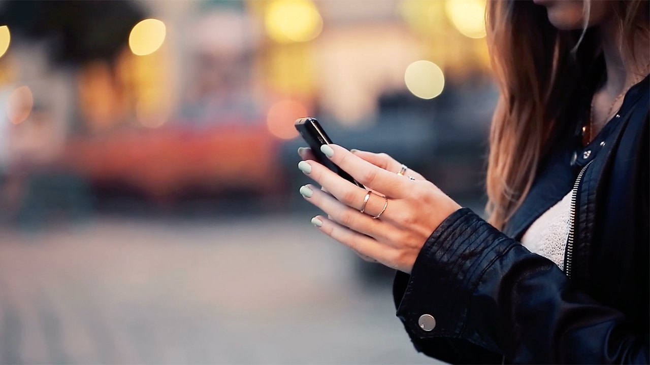 Woman on cell phone