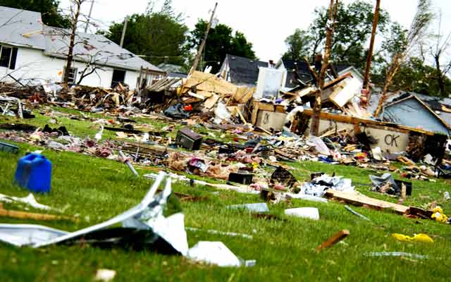 Tornado damage