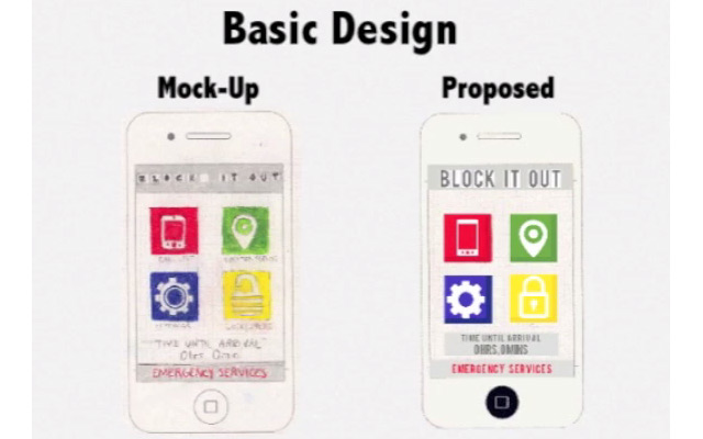 Block It Out app, designed by students at Governor’s School @ Innovation Park