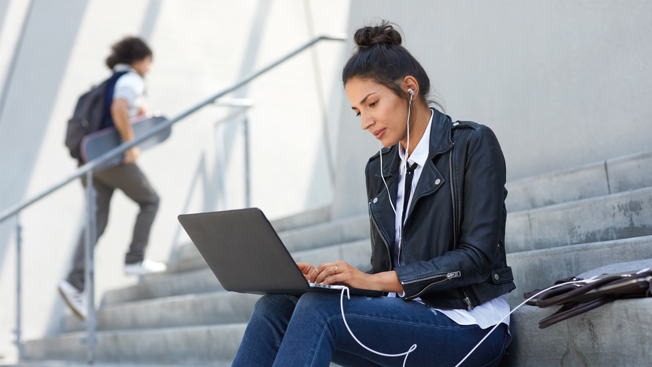 Business on the Go Woman Working