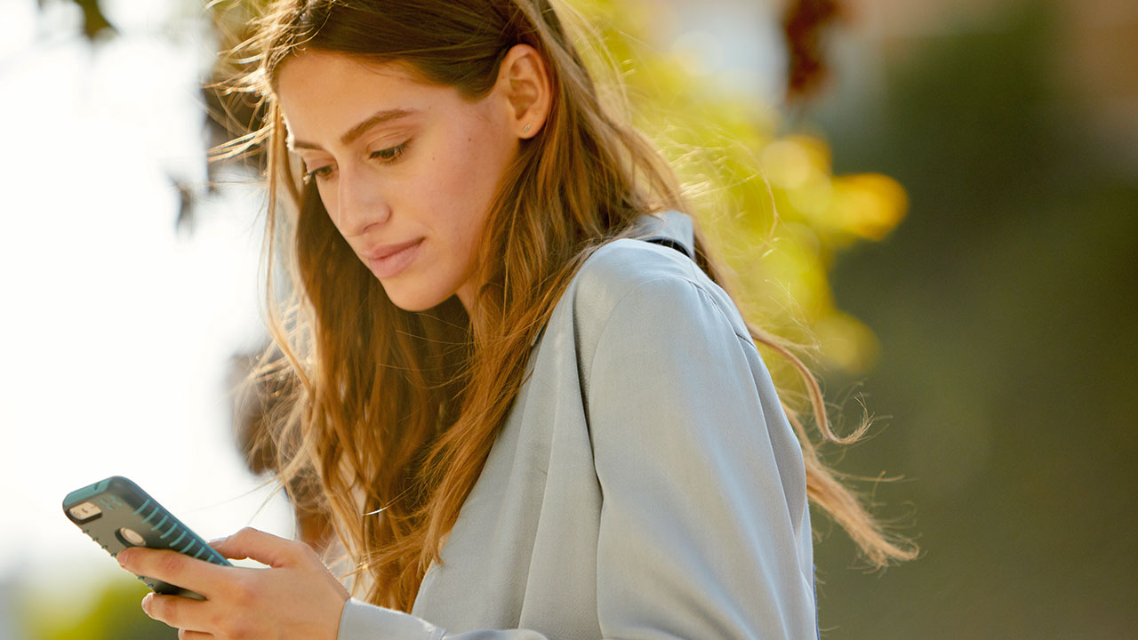 Woman on phone