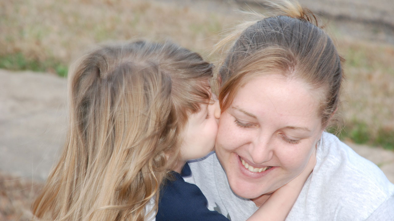 Child with mom