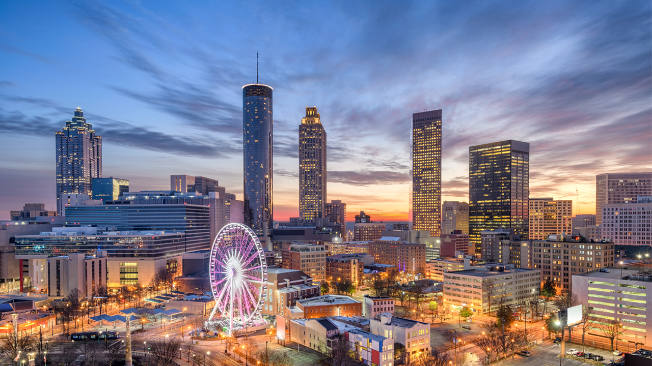 | About Verizon Atlanta skyline