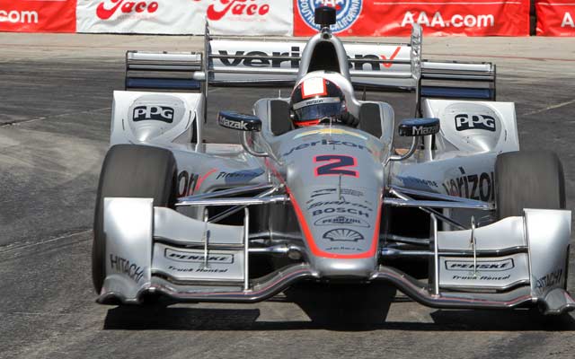 “No. 2 Team Penske Verizon/Hawk/PPG Dallara/Chevrolet driven by Juan Pablo Montoya at The Long Beach Grand Prix” photo credit: courtesy of Verizon IndyCar Series