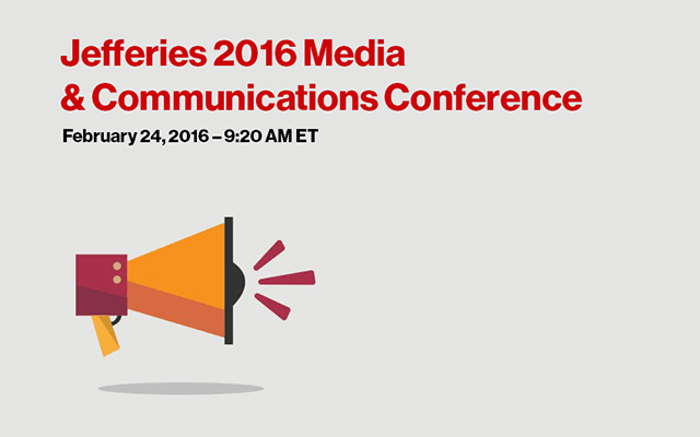 Jefferies 2016 Media & Communications Conference