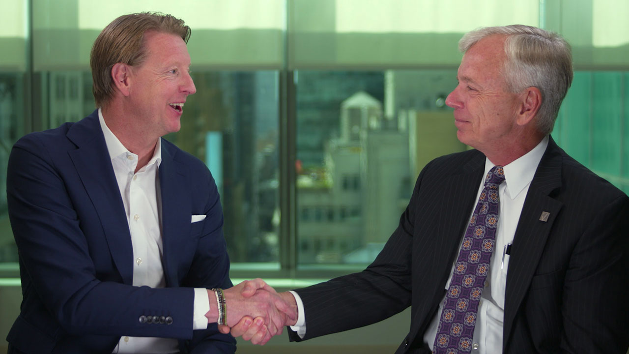 Hans Vestberg and Lowell McAdam