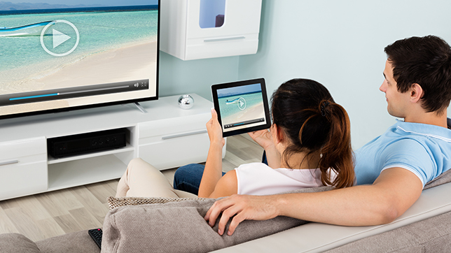 Cord cutters using a tablet and Google Chromecast to stream to their TV