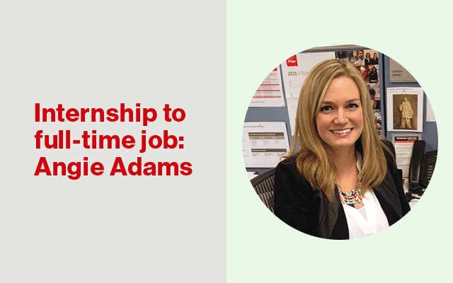Verizon Intern Angie Adams