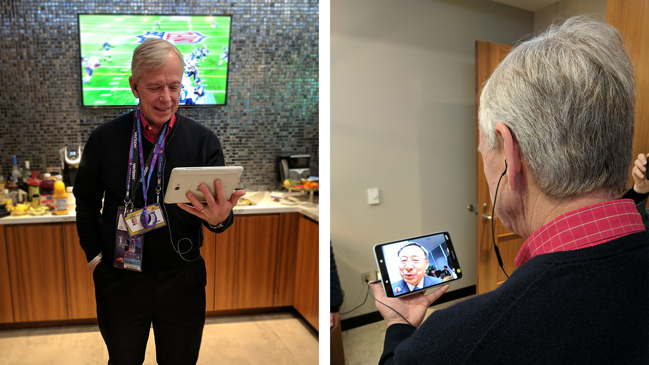 Verizon and KT showcase Samsung 5G Tablets, conduct video call