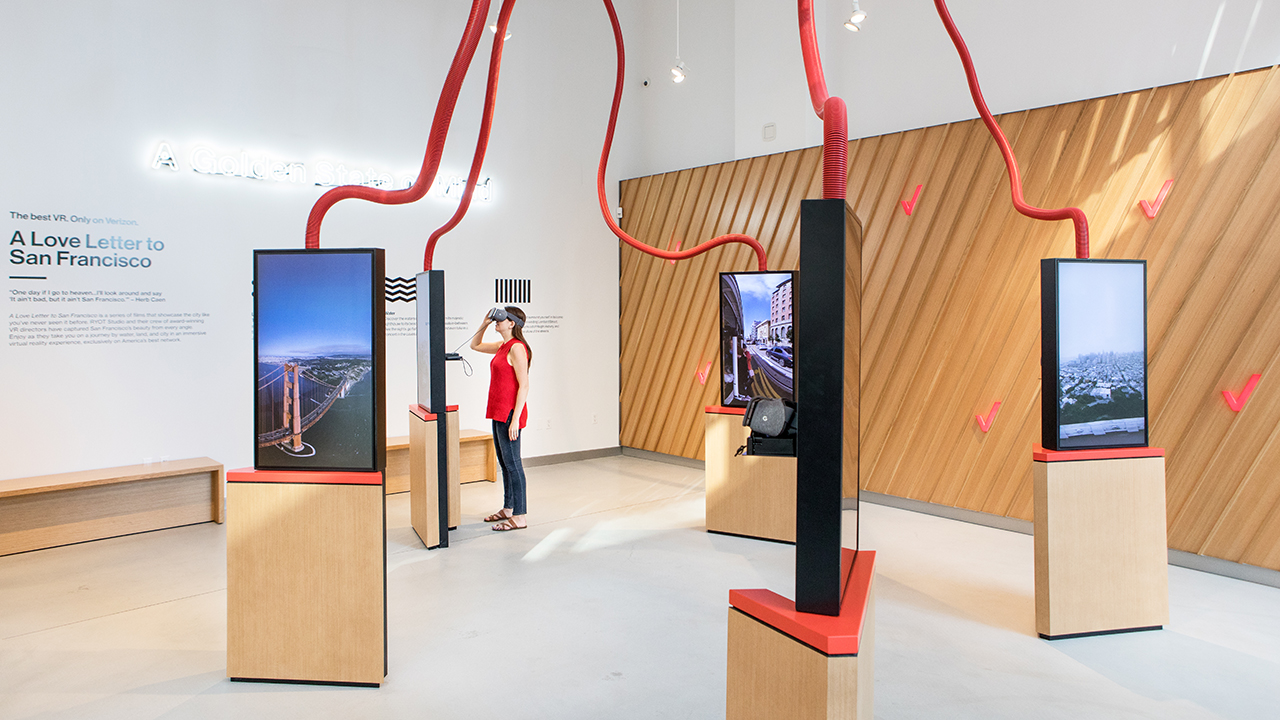 San Francisco Verizon Retail Virtual Reality area