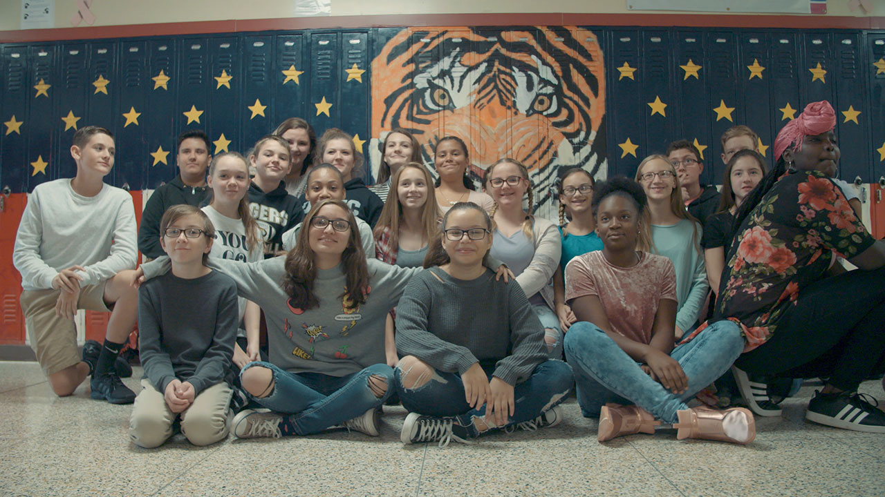 The Armstrong Middle School Tiger Tech team