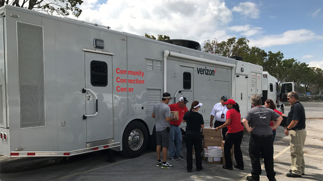 Verizon Disaster Recovery caravan