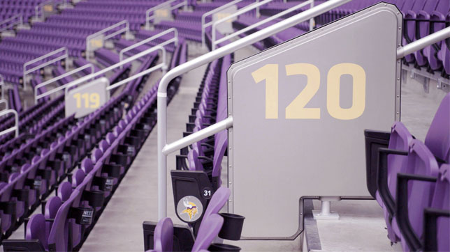 Verizon US Bank Stadium DAS Handrail Antenna